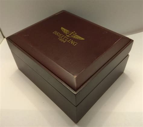 breitling box brown|original Breitling watch box.